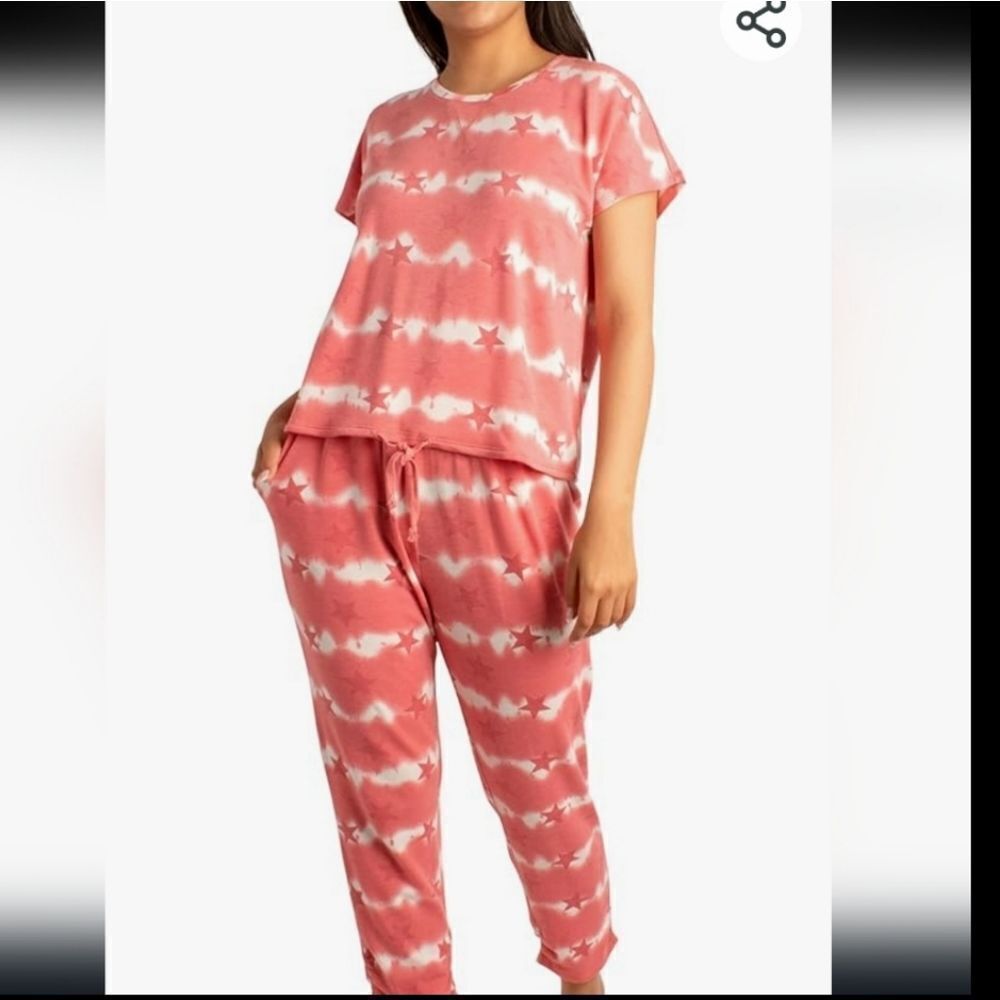 NWT Como Blu Pink Star Lounge Set